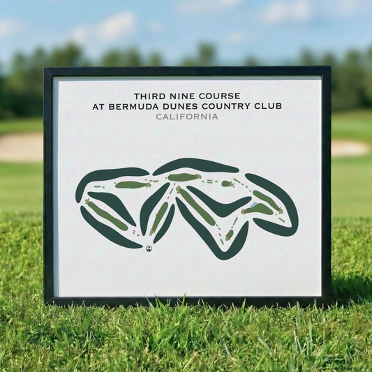 Third Nine Course at Bermuda Dunes Country Club, California - Printed Golf Courses