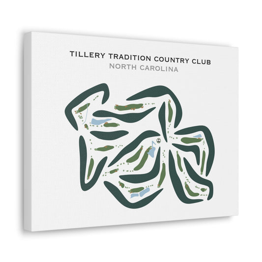 Tillery Tradition Country Club, North Carolina - Printed Golf Courses