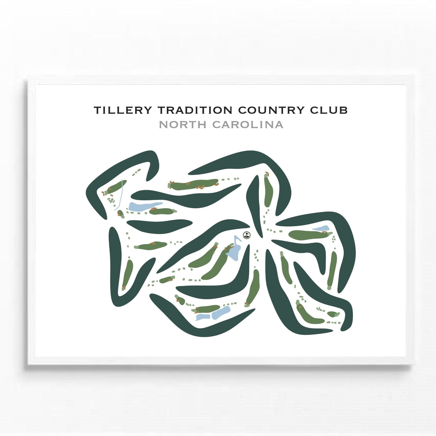 Tillery Tradition Country Club, North Carolina - Printed Golf Courses