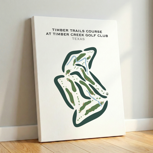 Timber Trails Course at Timber Creek Golf Club, Texas - Printed Golf Courses