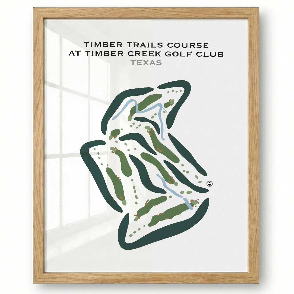 Timber Trails Course at Timber Creek Golf Club, Texas - Printed Golf Courses