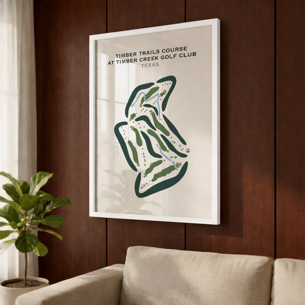 Timber Trails Course at Timber Creek Golf Club, Texas - Printed Golf Courses