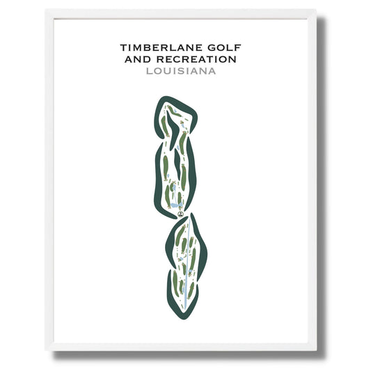 Timberlane Golf & Recreation, Louisiana - Printed Golf Courses