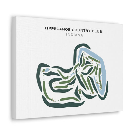 Tippecanoe Country Club, Indiana - Printed Golf Courses