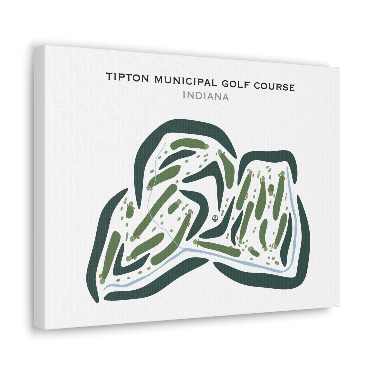 Tipton Municipal Golf Course, Indiana - Printed Golf Courses