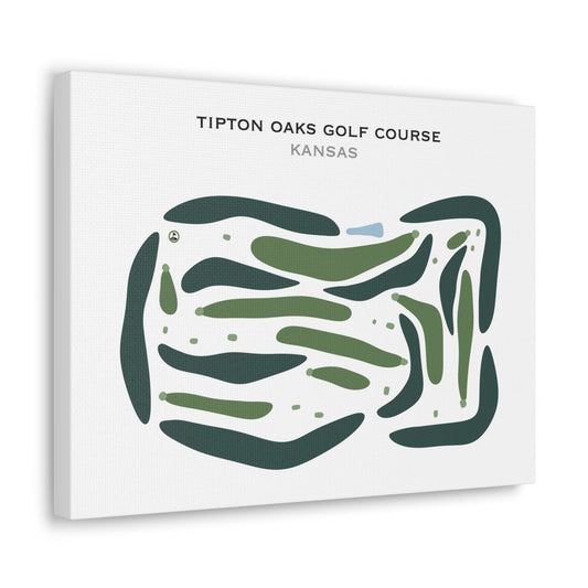Tipton Oaks Golf Course, Kansas - Printed Golf Courses