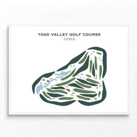 Toad Valley Golf Course, Iowa - Printed Golf Courses