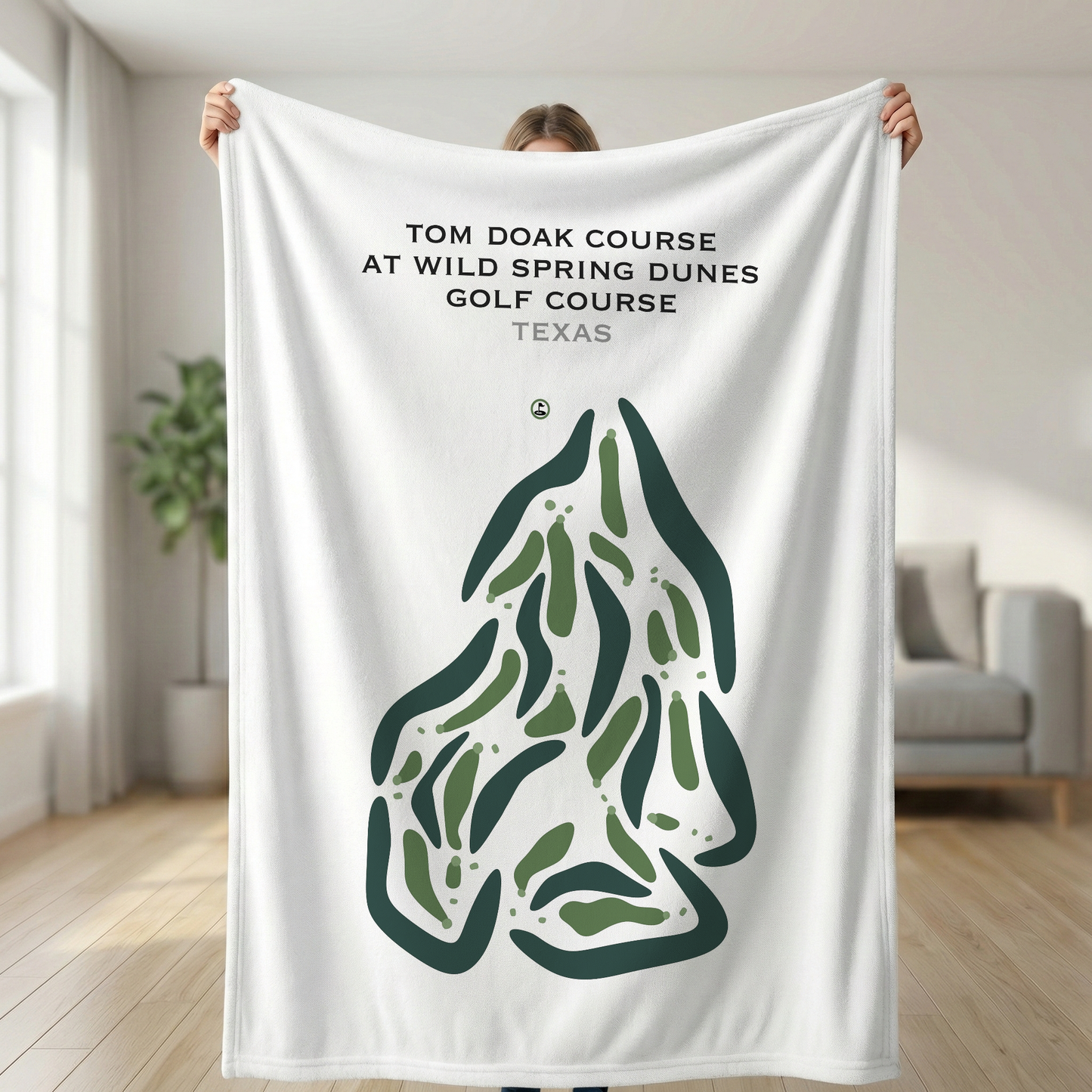 Tom Doak Course at Wild Spring Dunes Golf Course, Texas - Printed Golf Courses