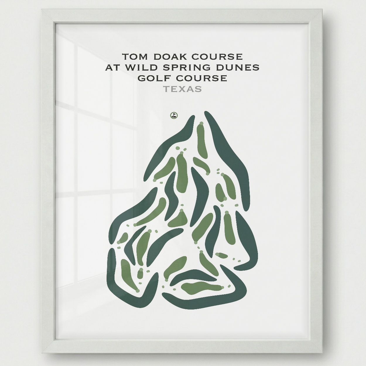 Tom Doak Course at Wild Spring Dunes Golf Course, Texas - Printed Golf Courses