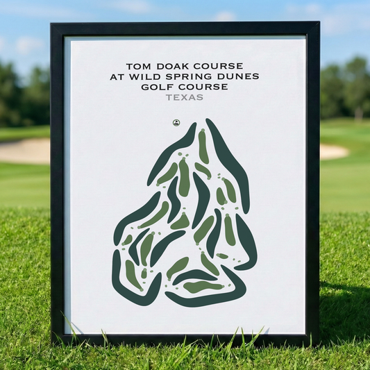 Tom Doak Course at Wild Spring Dunes Golf Course, Texas - Printed Golf Courses