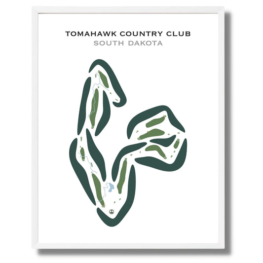 Tomahawk Country Club, South Dakota - Printed Golf Courses