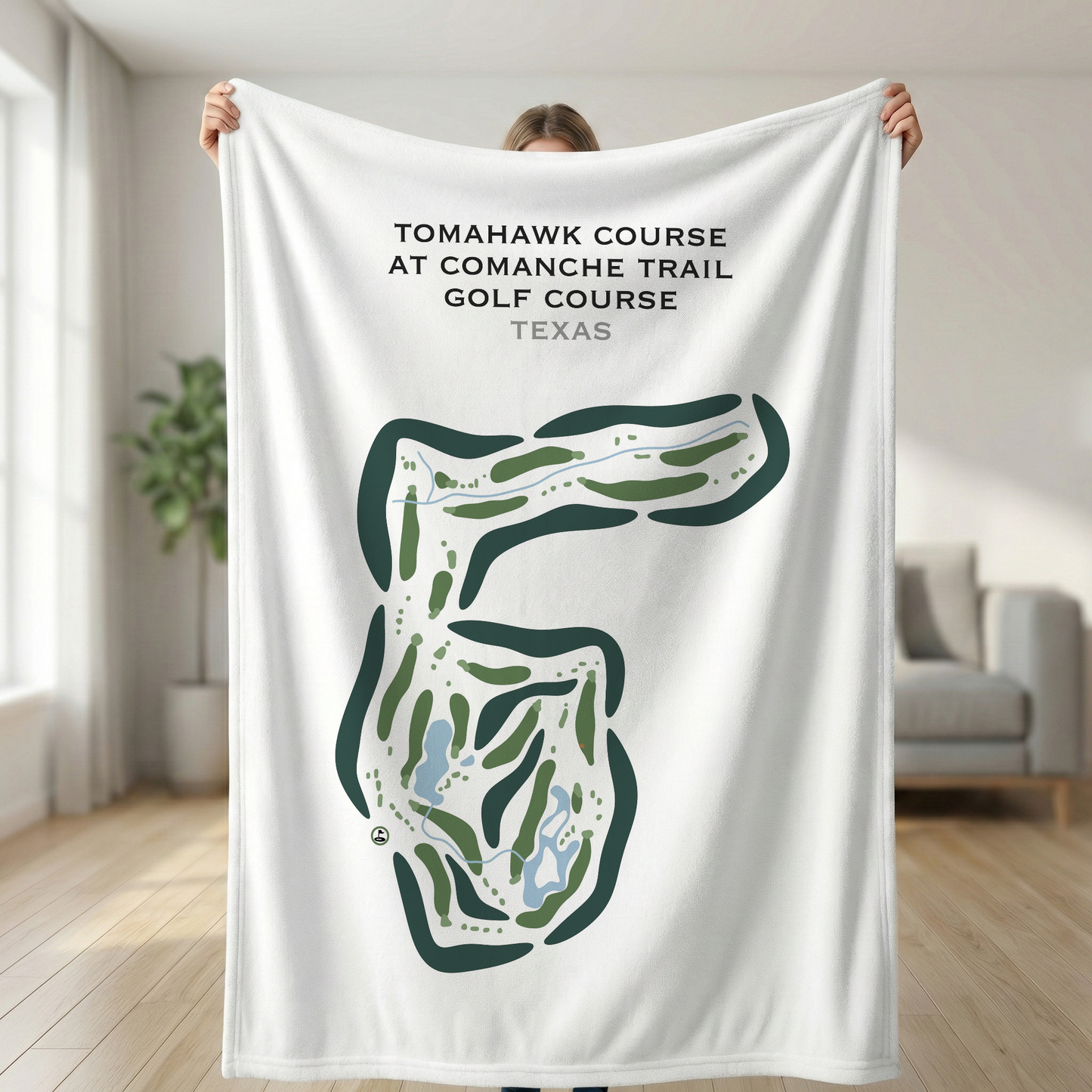 Tomahawk Course at Comanche Trail Golf Course, Texas - Printed Golf Courses