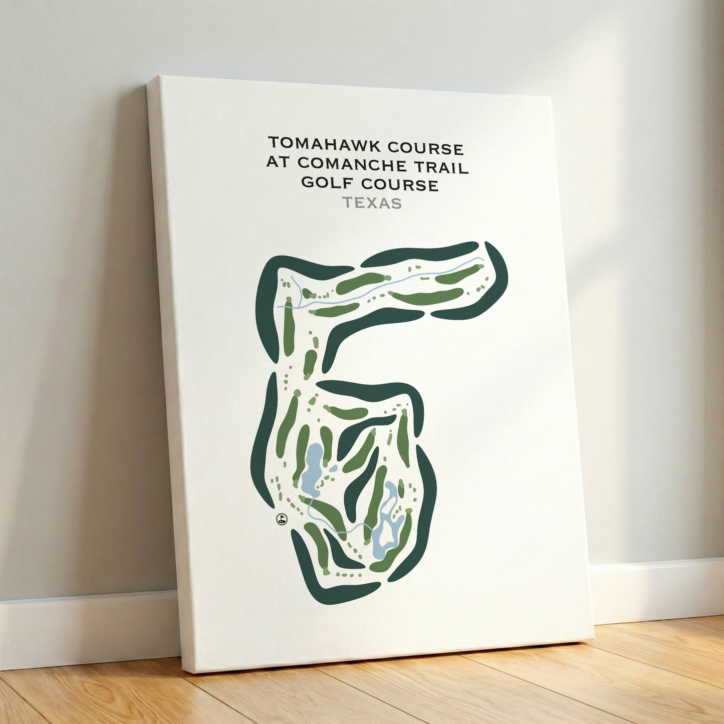 Tomahawk Course at Comanche Trail Golf Course, Texas - Printed Golf Courses