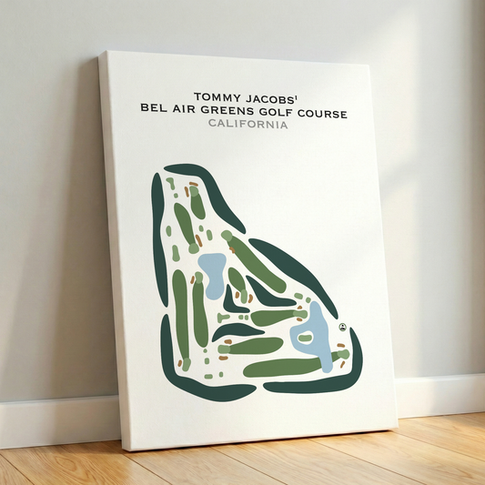 Tommy Jacobs' Bel Air Greens Golf Course, California - Printed Golf Courses