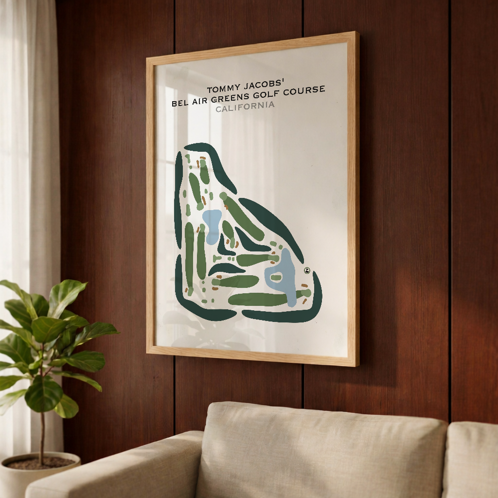 Tommy Jacobs' Bel Air Greens Golf Course, California - Printed Golf Courses