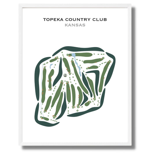 Topeka Country Club, Kansas - Printed Golf Courses