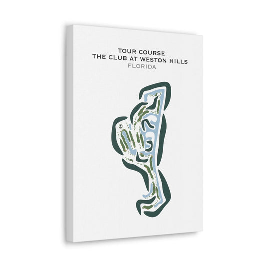 Tour Course at The Club at Weston Hills, Florida - Printed Golf Courses