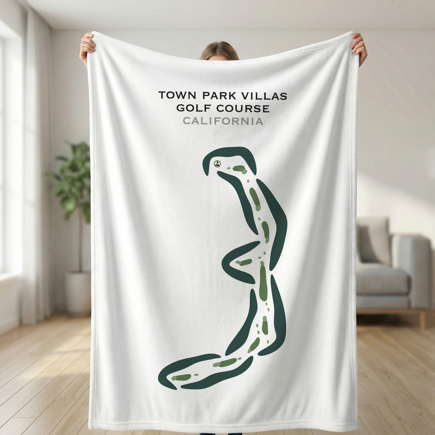 Town Park Villas Golf Course, California - Printed Golf Courses