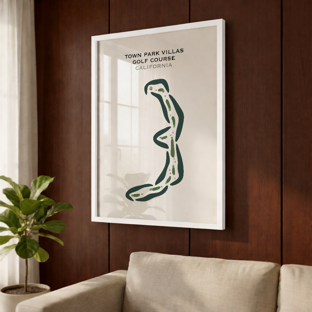 Town Park Villas Golf Course, California - Printed Golf Courses