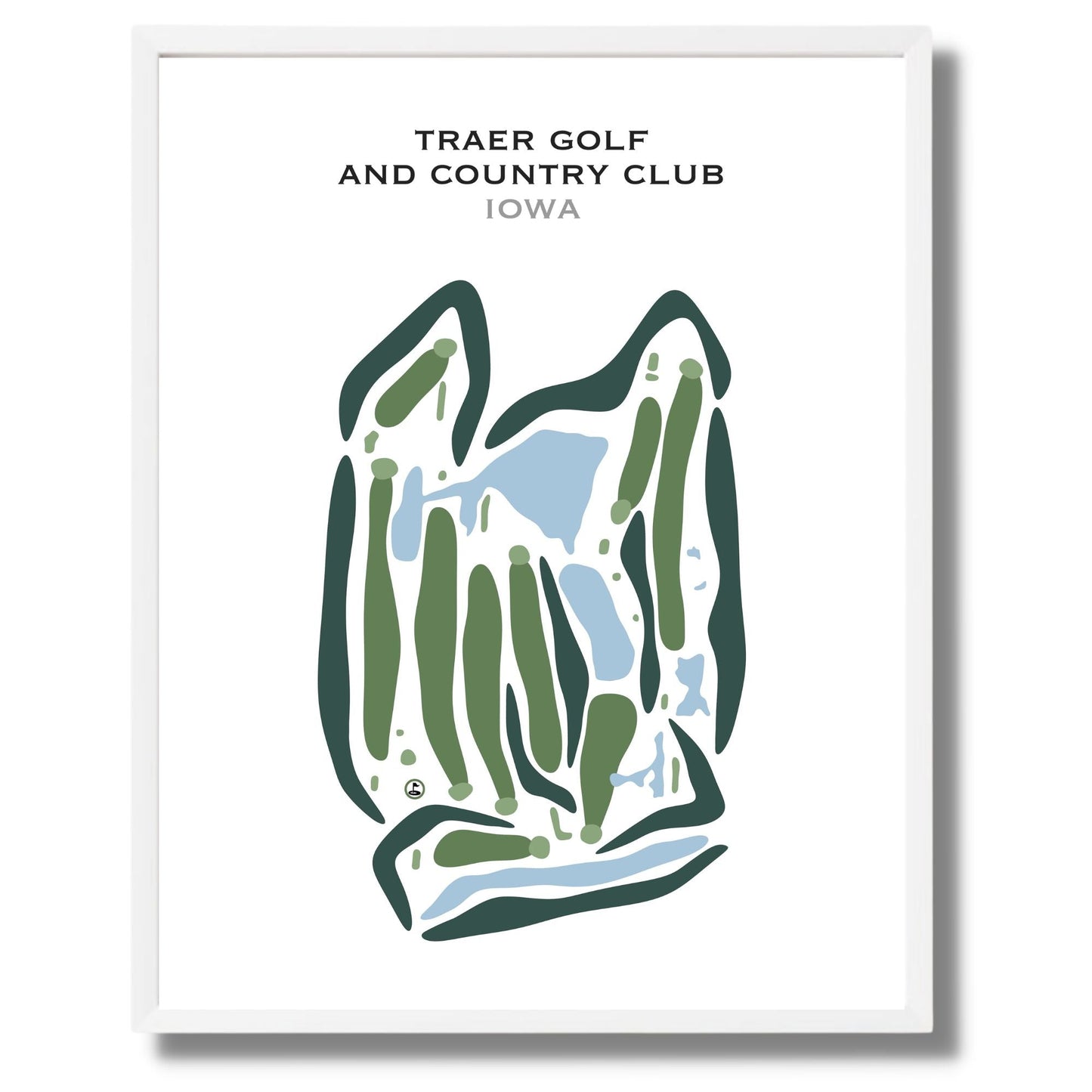 Traer Golf & Country Club, Iowa - Printed Golf Courses