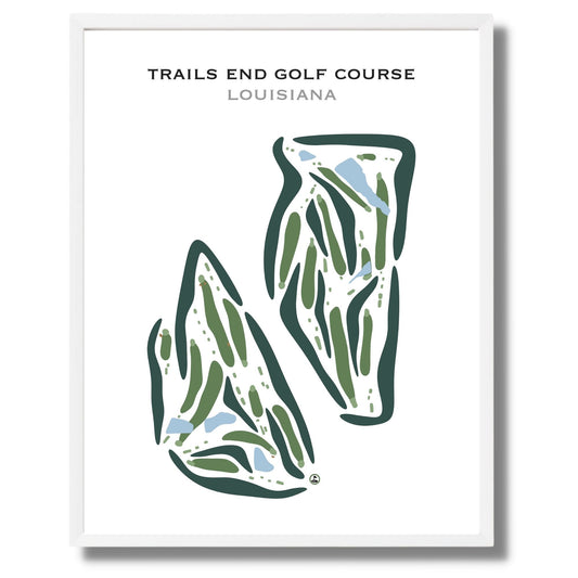 Trails End Golf Course, Louisiana - Printed Golf Courses