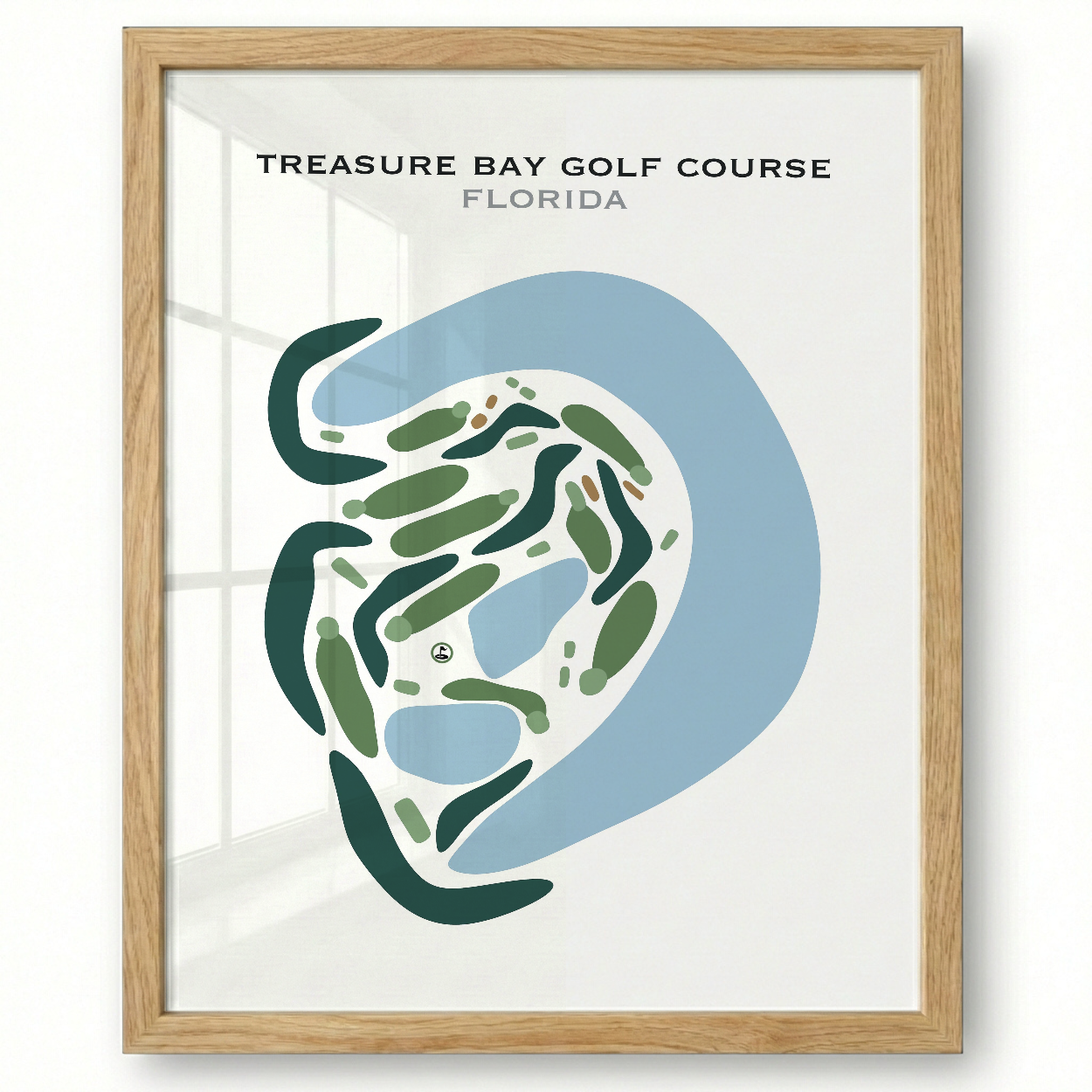 Treasure Bay Golf Course, Florida - Printed Golf Courses