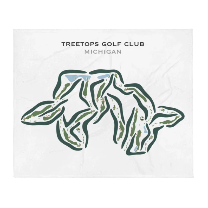 Treetops Golf Club, Michigan - Printed Golf Courses