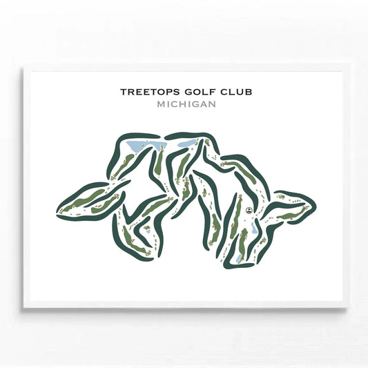 Treetops Golf Club, Michigan - Printed Golf Courses