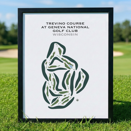 Trevino Course at Geneva National Golf Club, Wisconsin - Printed Golf Courses