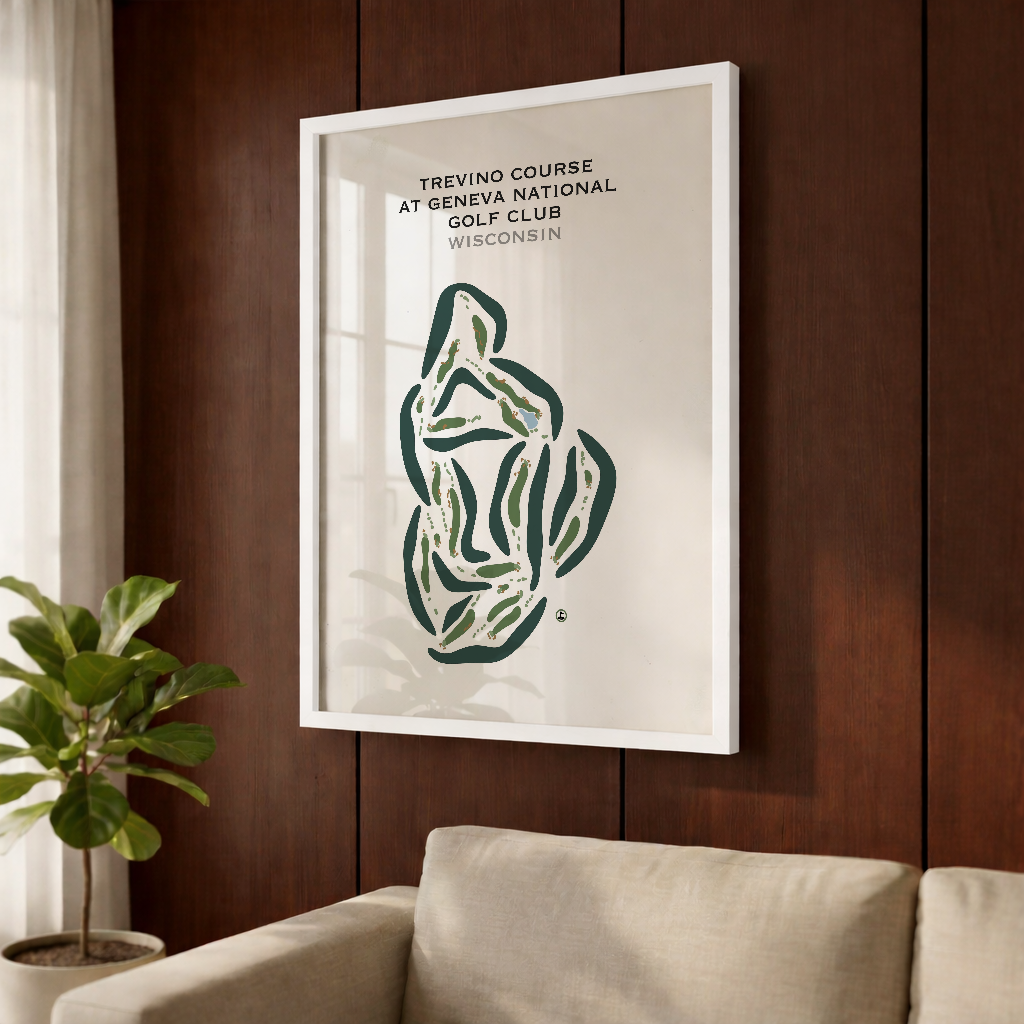 Trevino Course at Geneva National Golf Club, Wisconsin - Printed Golf Courses