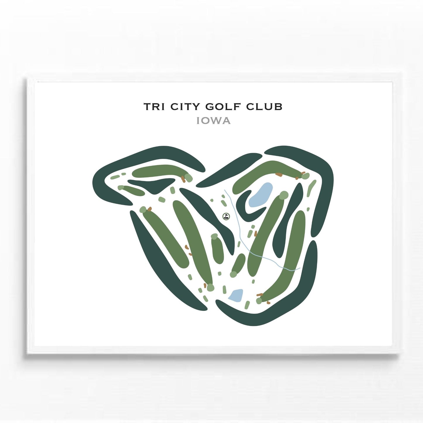 Tri City Golf Club, Iowa - Printed Golf Courses