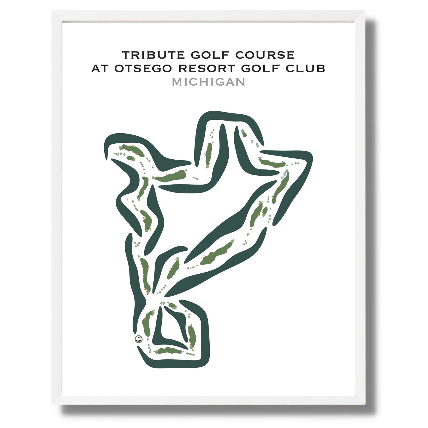 Tribute Golf Course at Otsego Golf Club, Michigan - Printed Golf Courses