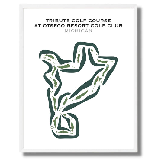 Tribute Golf Course at Otsego Golf Club, Michigan - Printed Golf Courses