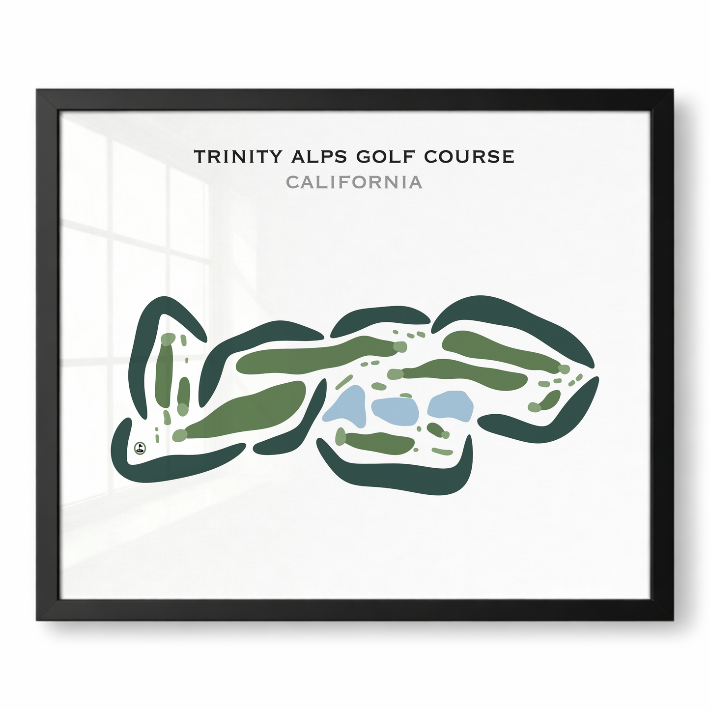 Trinity Alps Golf Course, California - Printed Golf Courses
