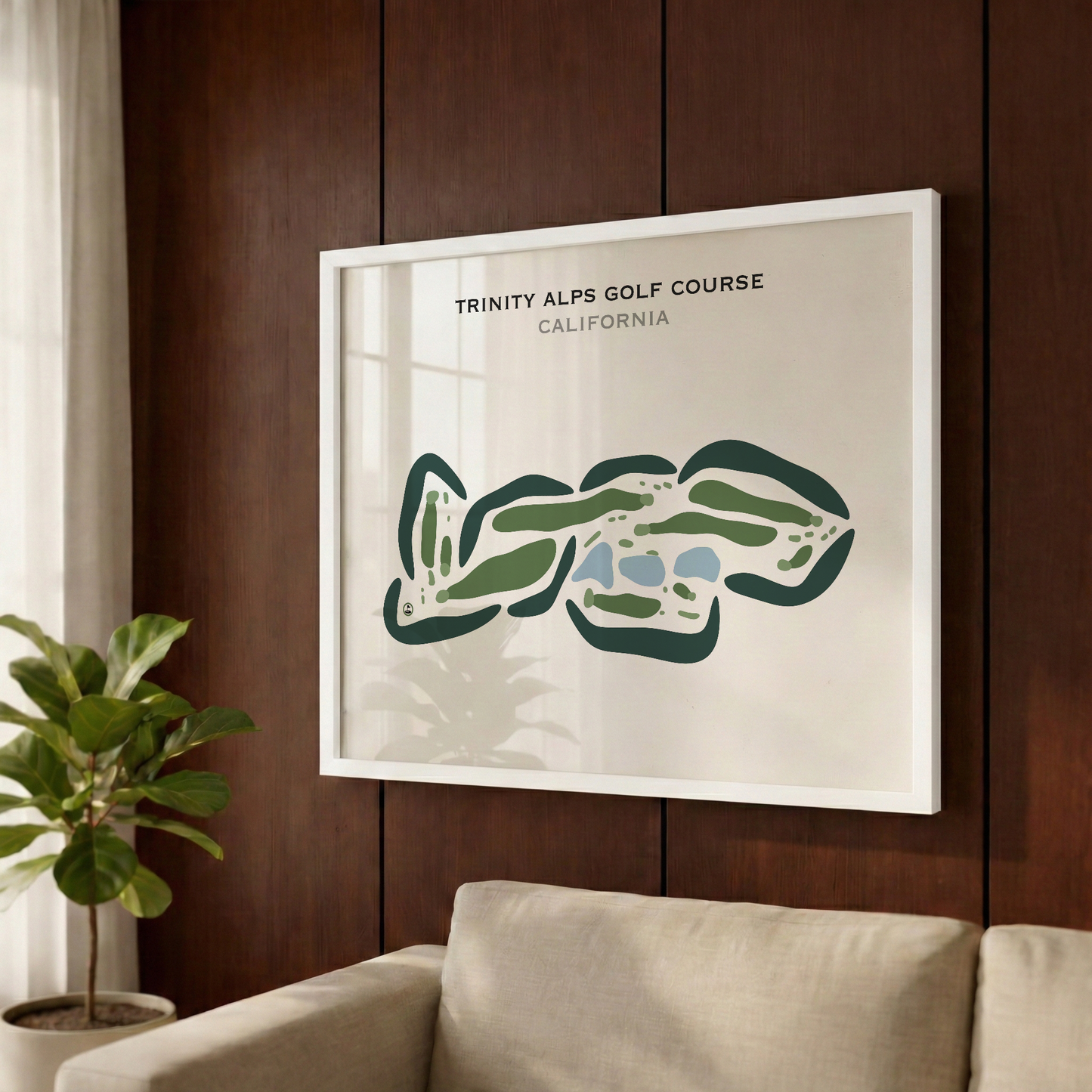 Trinity Alps Golf Course, California - Printed Golf Courses