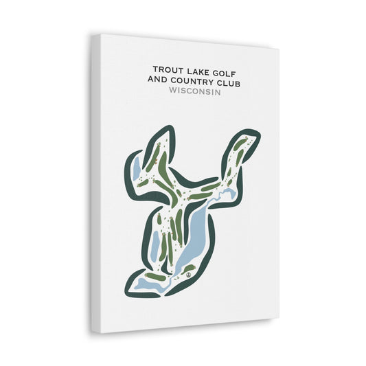 Trout Lake Golf & Country Club, Wisconsin - Printed Golf Courses