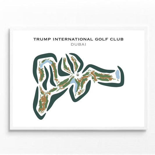 Trump International Golf Club, Dubai, United Arab Emirates - Printed Golf Courses