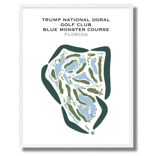 Trump National Doral Golf Club, Blue Monster Course, Florida - Printed Golf Courses