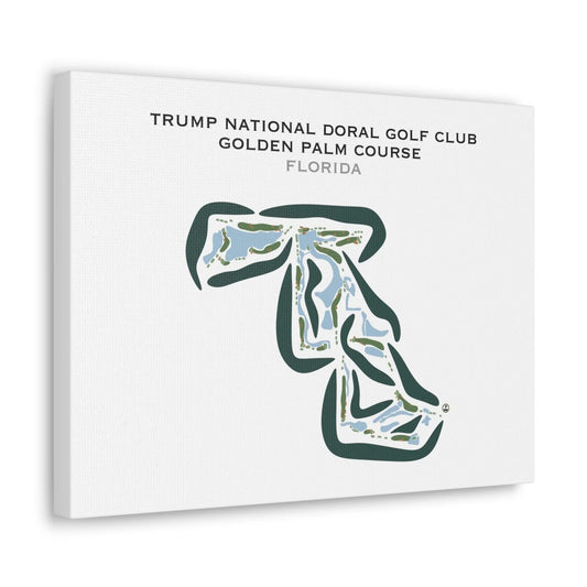Trump National Doral Golf Club, Golden Palm Course, Florida - Printed Golf Courses