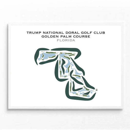 Trump National Doral Golf Club, Golden Palm Course, Florida - Printed Golf Courses