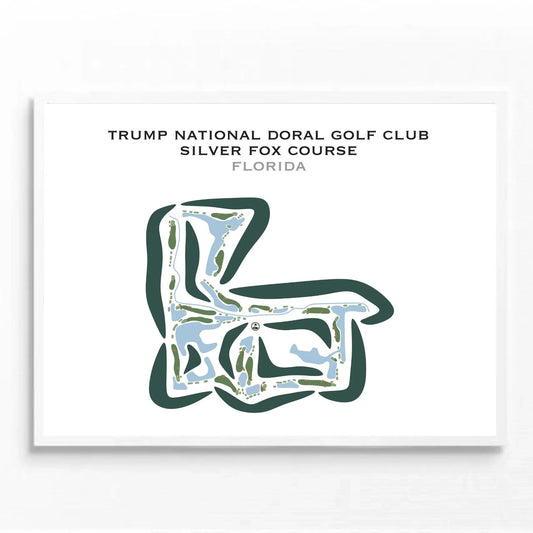 Trump National Doral Golf Club, Silver Fox Course, Florida - Printed Golf Courses