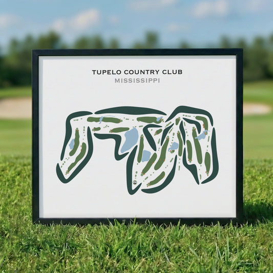 Tupelo Country Club, Mississippi - Printed Golf Courses