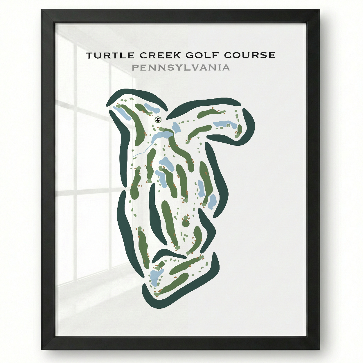 Turtle Creek Golf Course, Pennsylvania - Printed Golf Courses