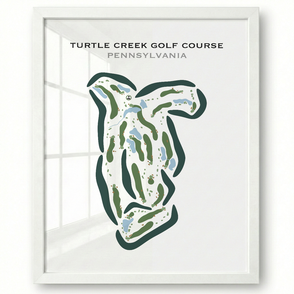 Turtle Creek Golf Course, Pennsylvania - Printed Golf Courses