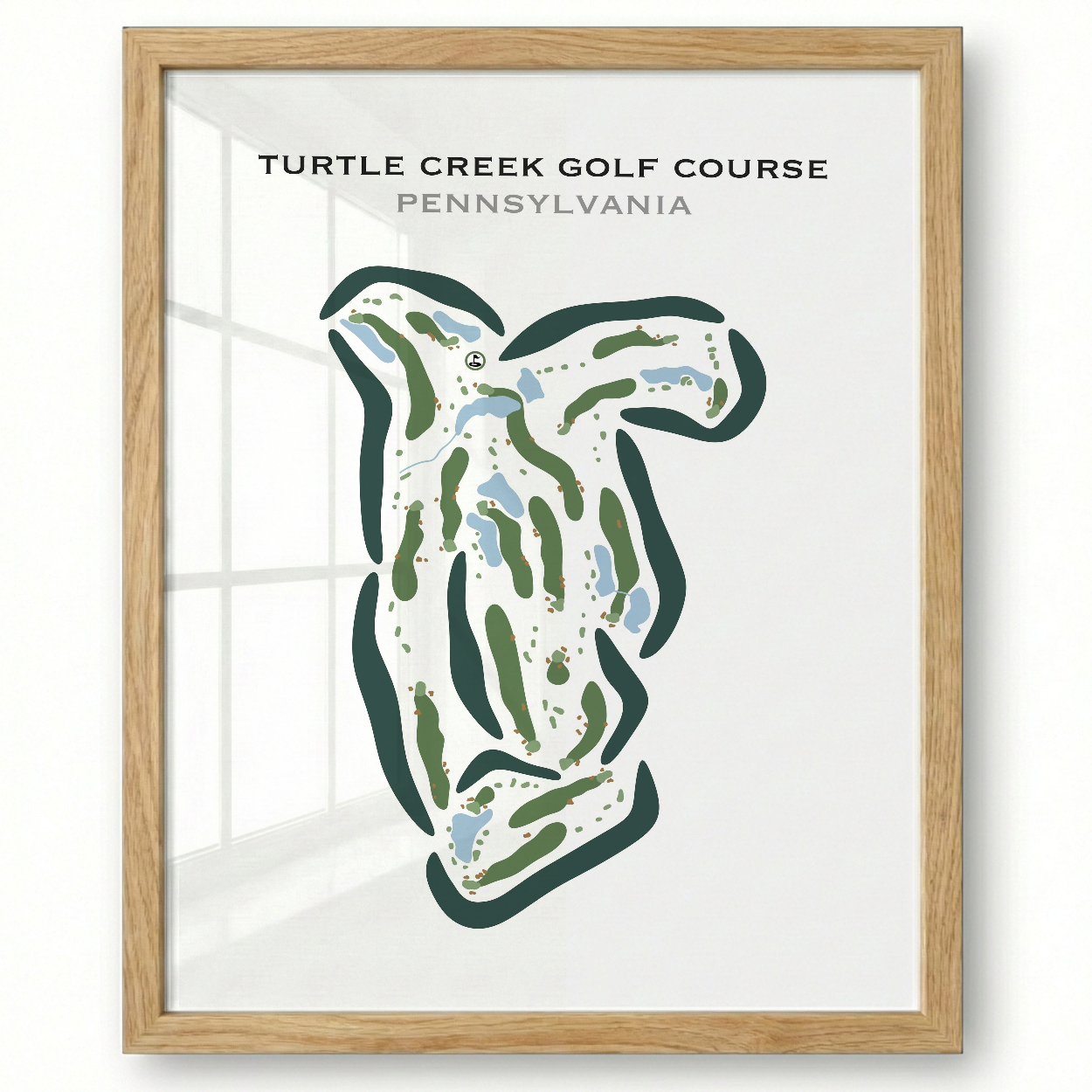 Turtle Creek Golf Course, Pennsylvania - Printed Golf Courses