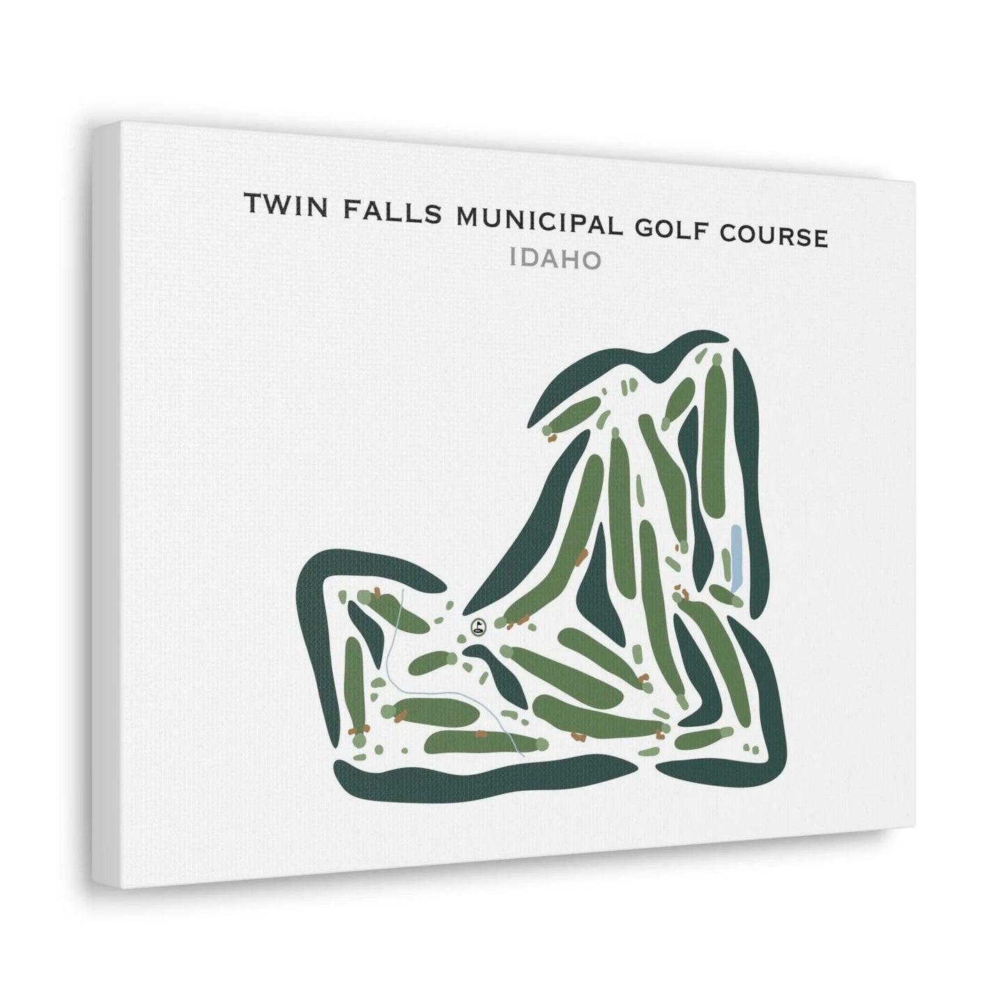 Twin Falls Municipal Golf Course, Idaho - Printed Golf Courses