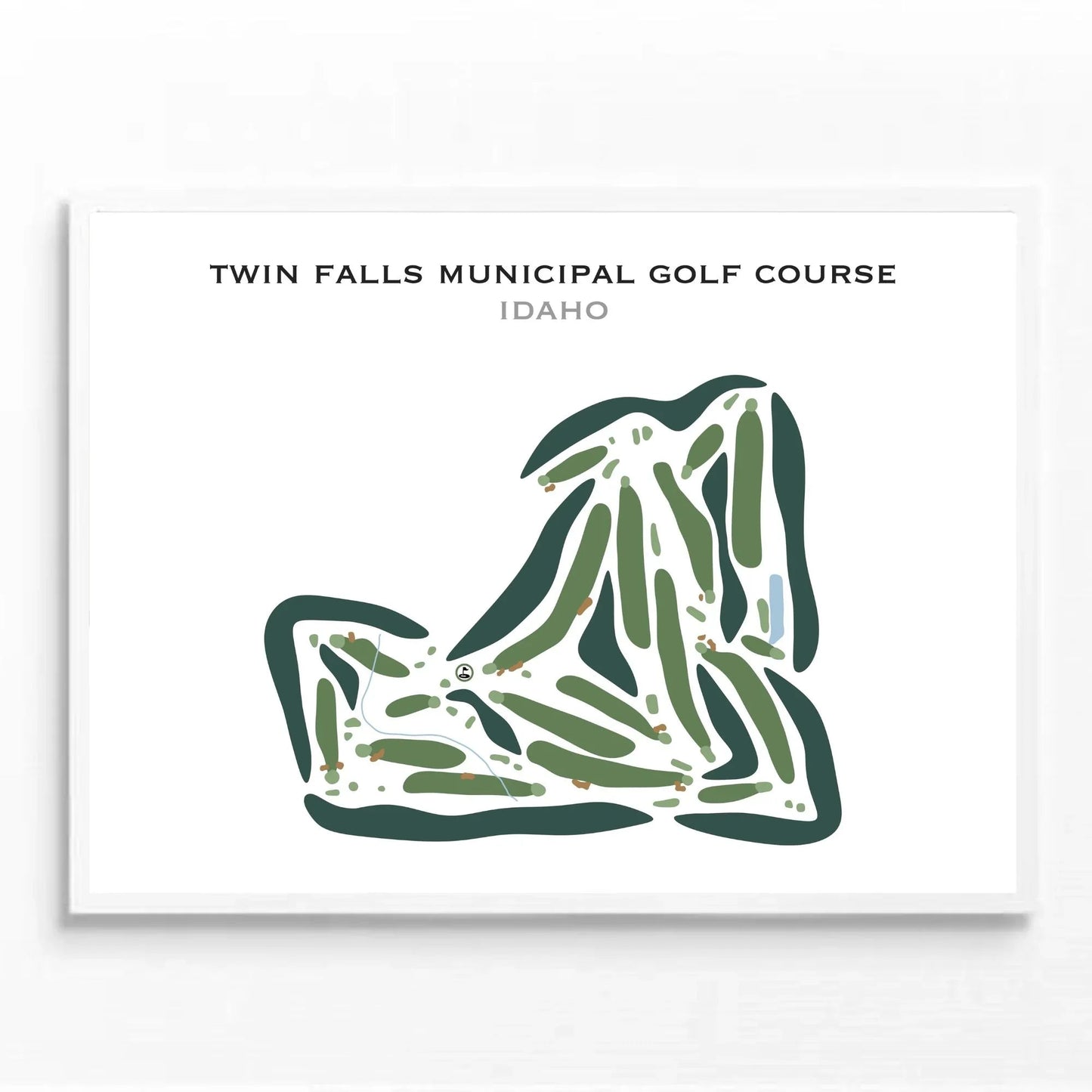 Twin Falls Municipal Golf Course, Idaho - Printed Golf Courses