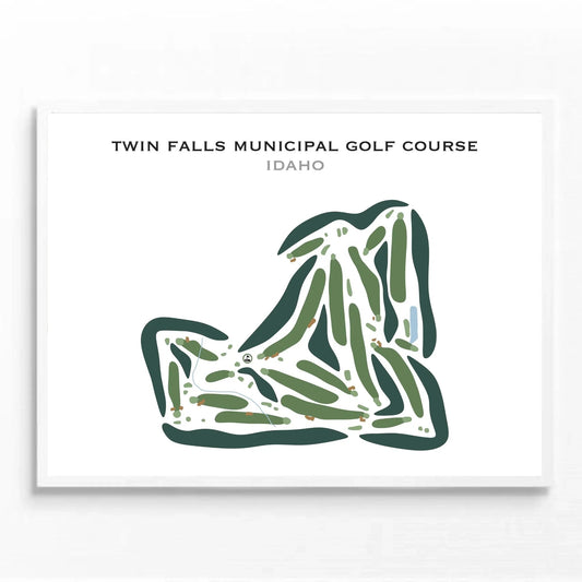 Twin Falls Municipal Golf Course, Idaho - Printed Golf Courses