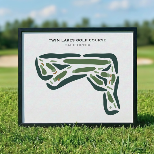 Twin Lakes Golf Course, California - Printed Golf Courses