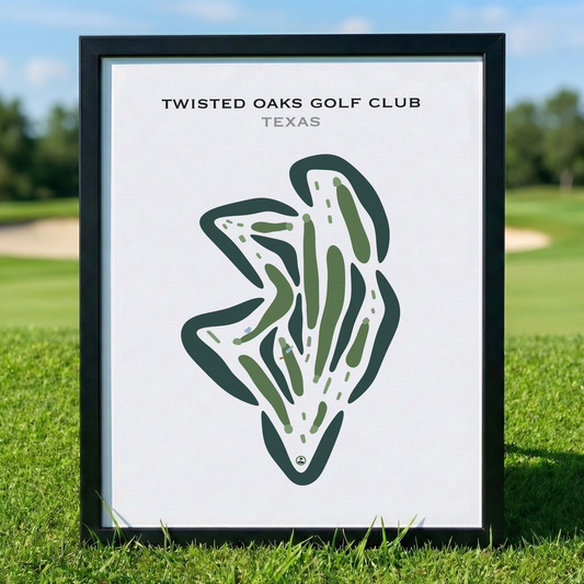 Twisted Oaks Golf Club, Texas - Printed Golf Courses